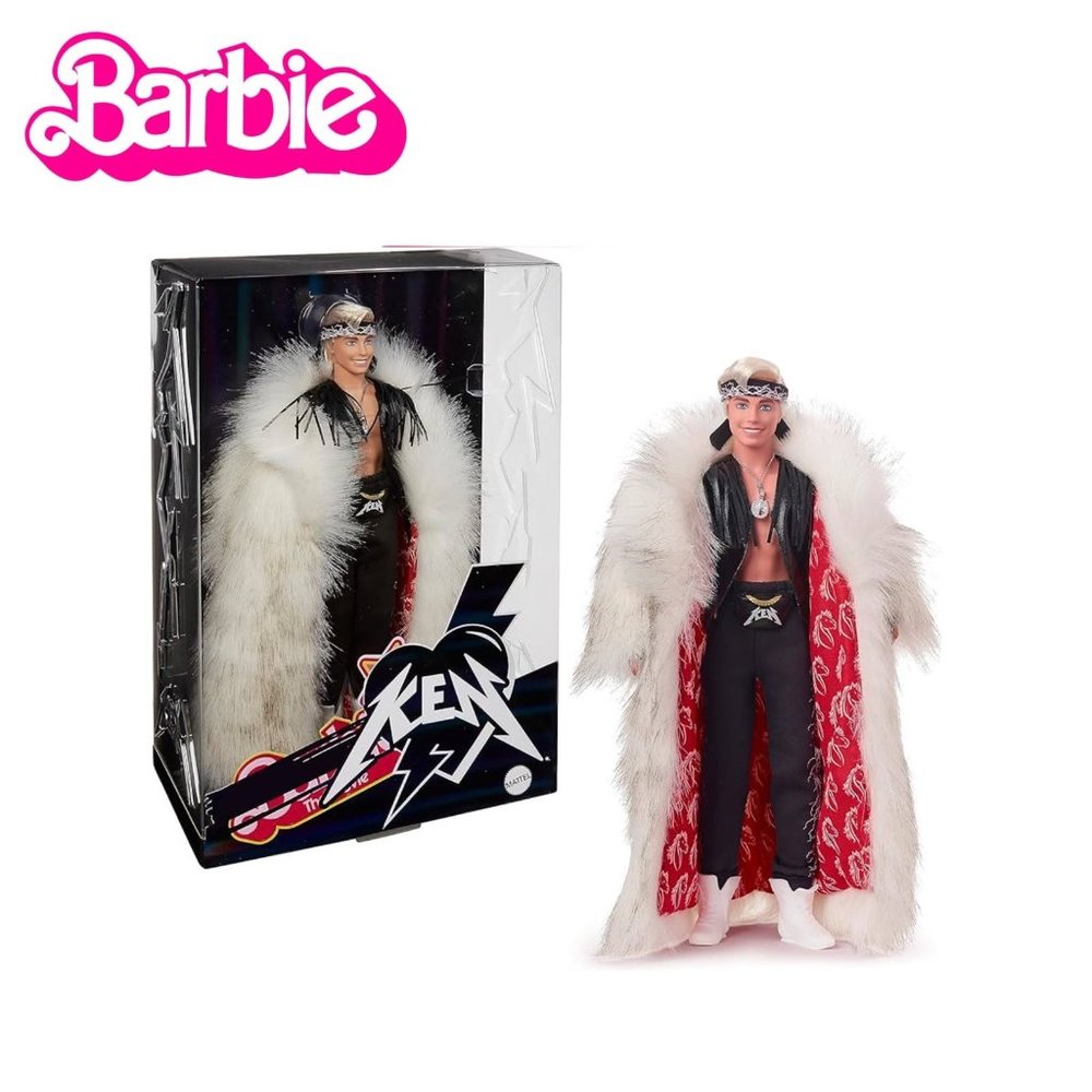 Barbie Movie Ken Fur Coat NIB barbie the movie mattel doll